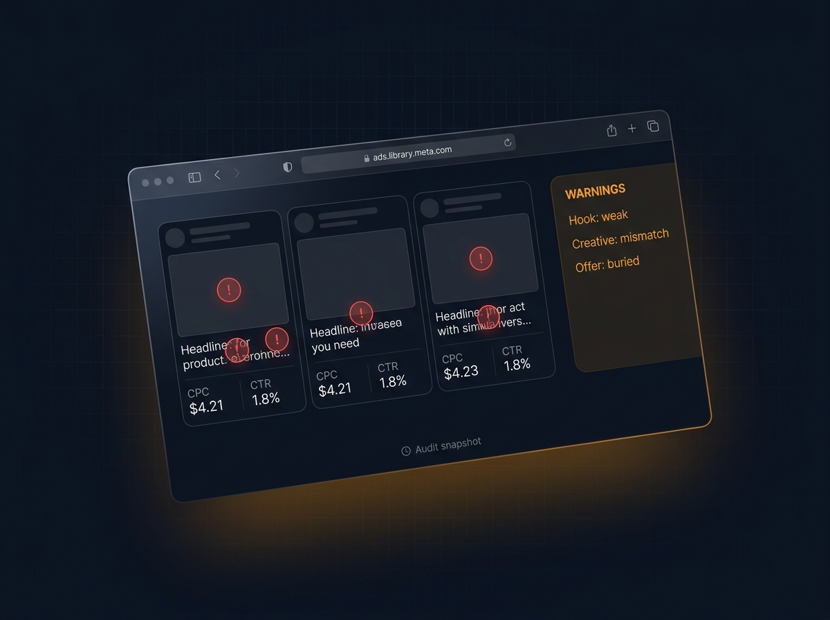 Active ads teardown with annotated leaks